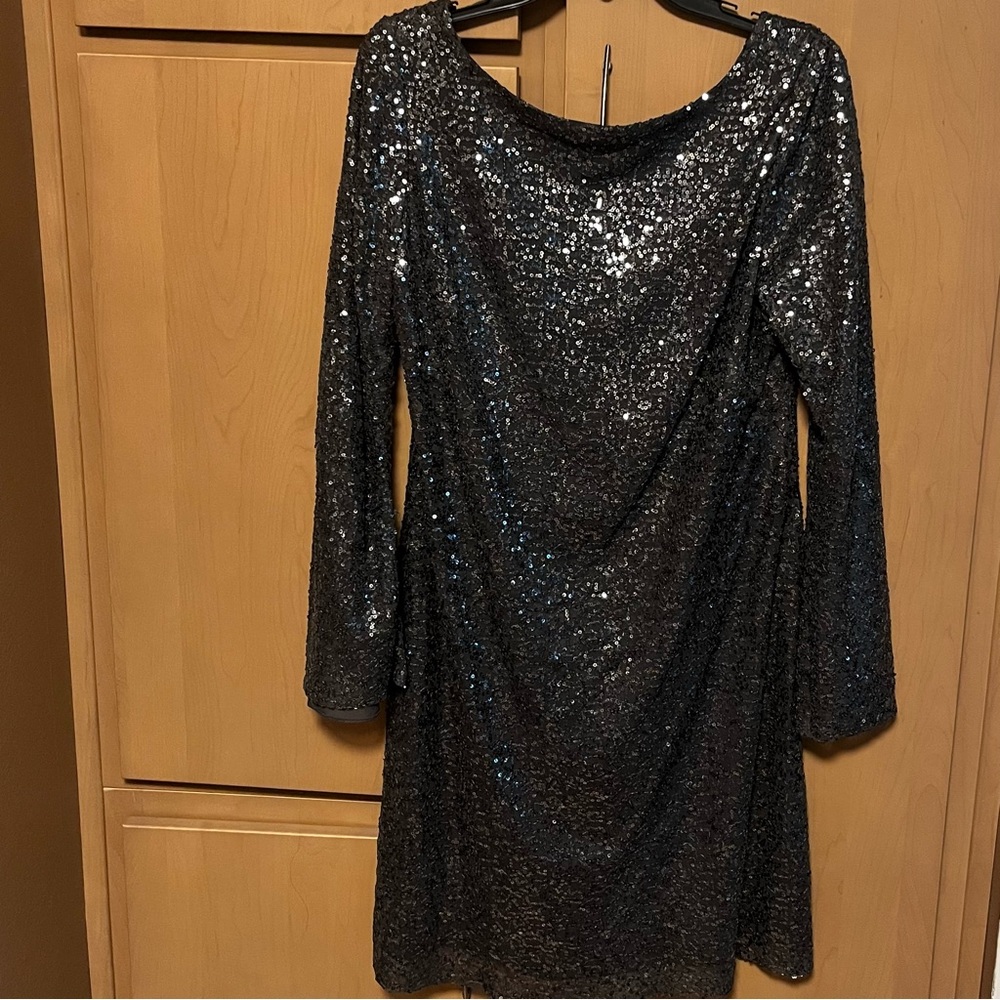 Dark Silver Sequin Dress